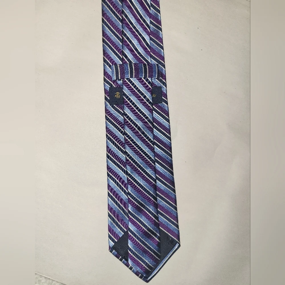 Brooks Brothers Purple‎ Blue Black Striped Tie
